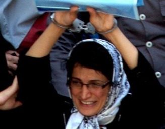 Nasrin Sotoudeh, avvocatessa iraniana per i diritti umani, in prigione da un anno.